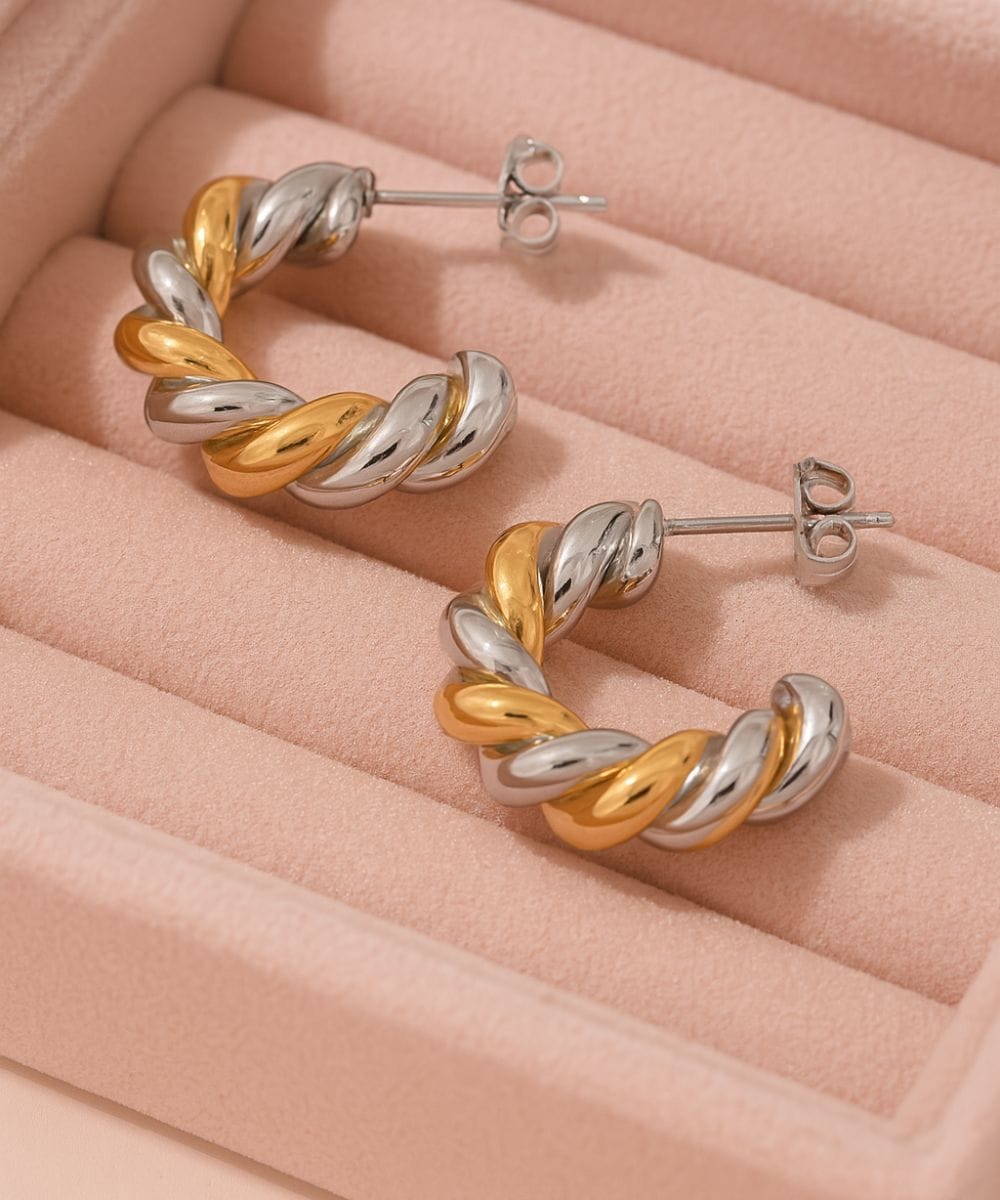 AV Gioielli Orecchino Bicolor Torchon