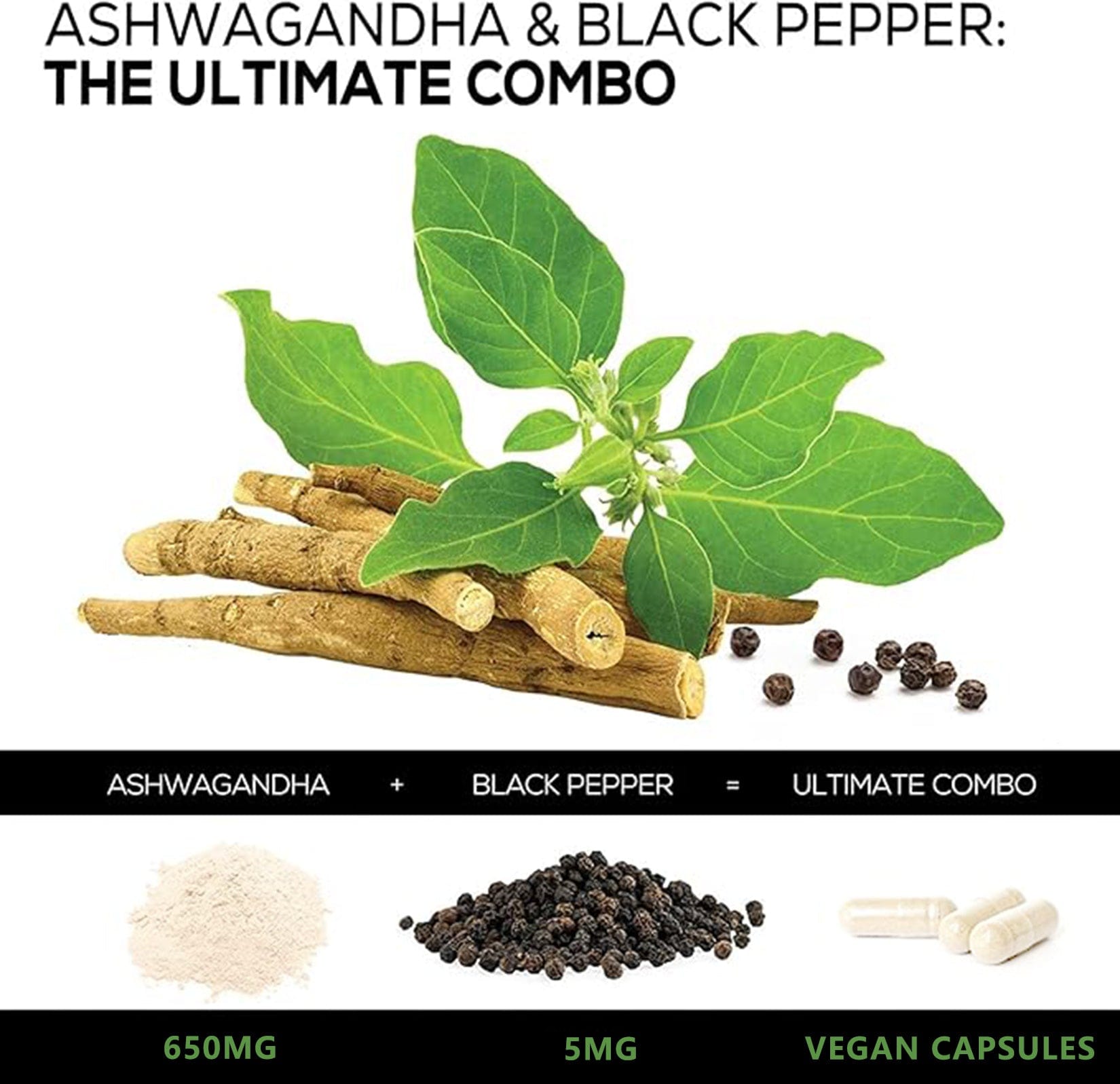 creatidrop 0 60Counts Organic Ashwagandha Capsules - Stress Relief & Immune Support (60 Count)