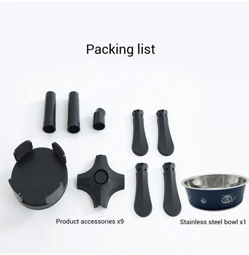 creatidrop Pet Supplies Adjustable Elevated Dog Bowl Stand - Anti-Slip Raised Pet Feeder for Medium & Large Dogs