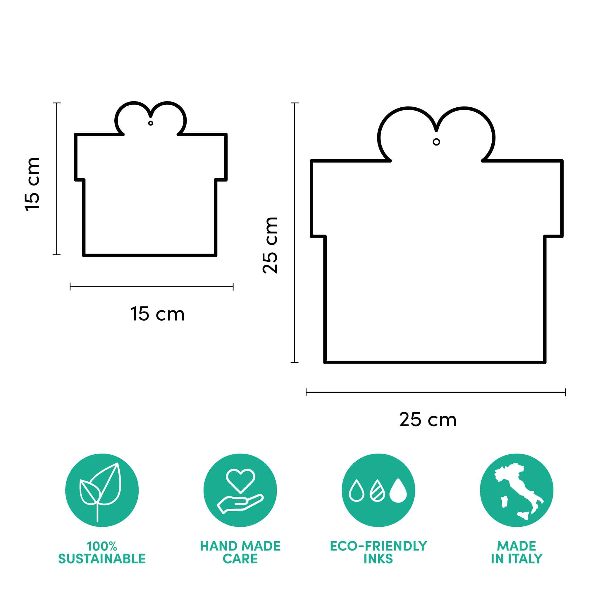 Rippotai Ornamenti natalizi Addobbi vetrine natalizie in cartone – Pacchetti Regalo (set da 4)