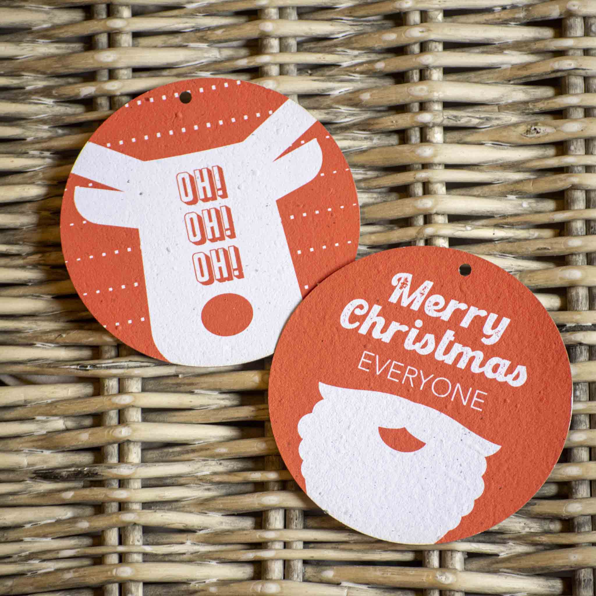 Rippotai Ornamenti natalizi Sottobicchieri e palline di Natale in carta semi