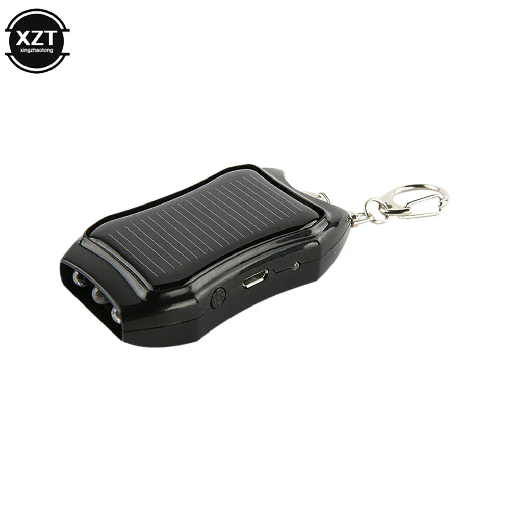 Trendzoy 1000mAh Solar Keychain Power Bank & Flashlight