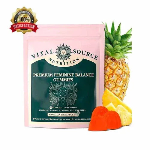 Trendzoy Health & Wellness Default Vital Source Nutrition-Feminine Balance Gummies - Hawaiian Pineapple 60 Gummies