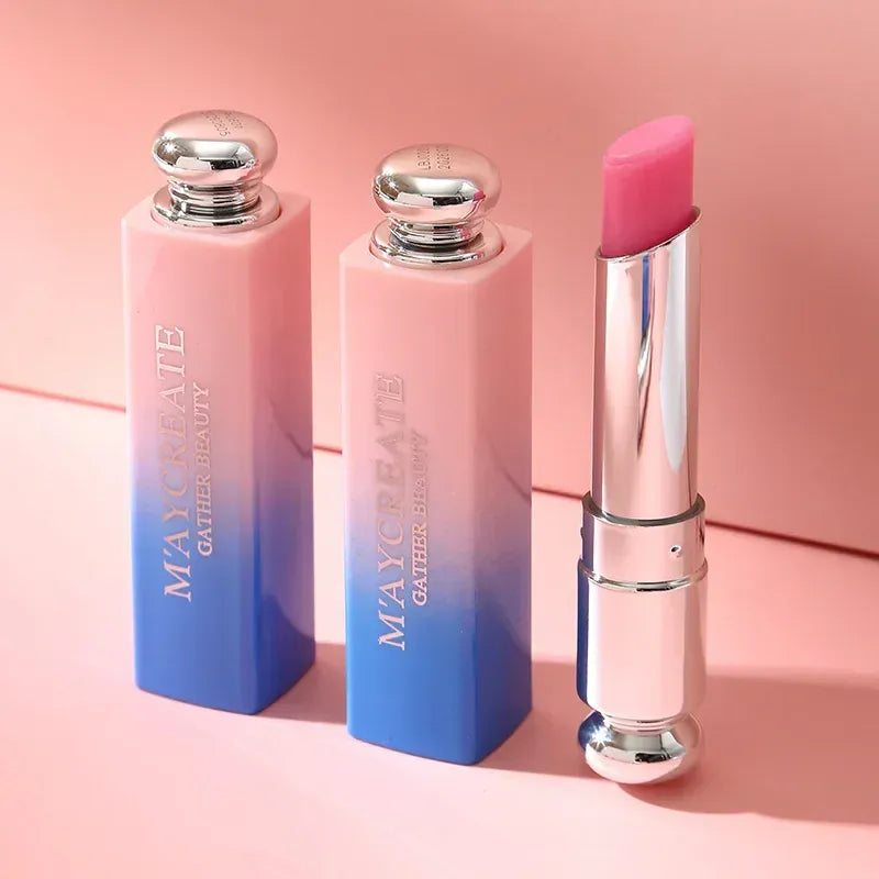 Trendzoy Moisturizing Bright Crystal Jelly Lipstick Temperature Change Color Lip Gentle Fashionable Korean Makeup Products Beauty