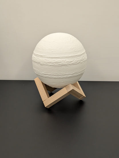 3D Heart Design Electronics Lampada Giove 3D - Lampada Luna Sistema Solare con Luce LED