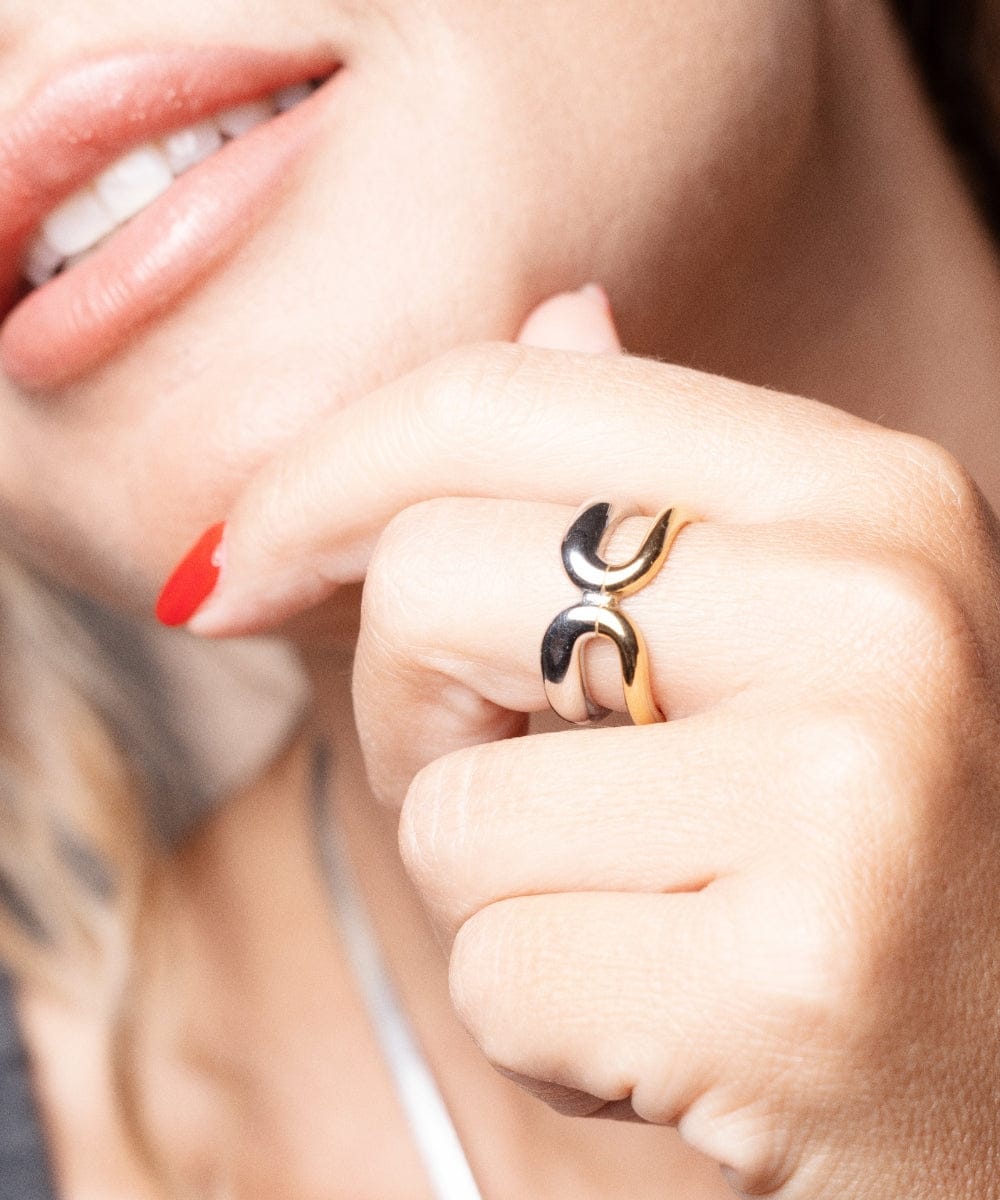 AV Gioielli Anello Bicolor Duo