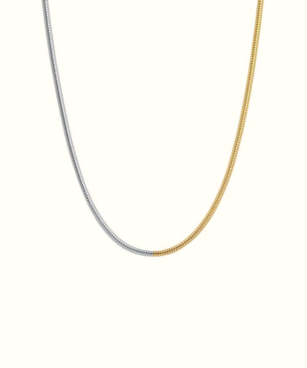 AV Gioielli Collana Bicolor Slim