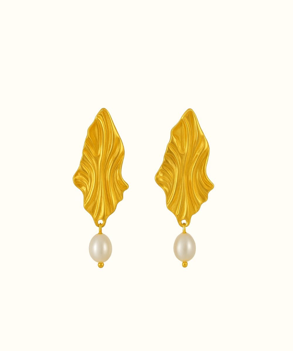 AV Gioielli Orecchini Oro Orecchino Foglia