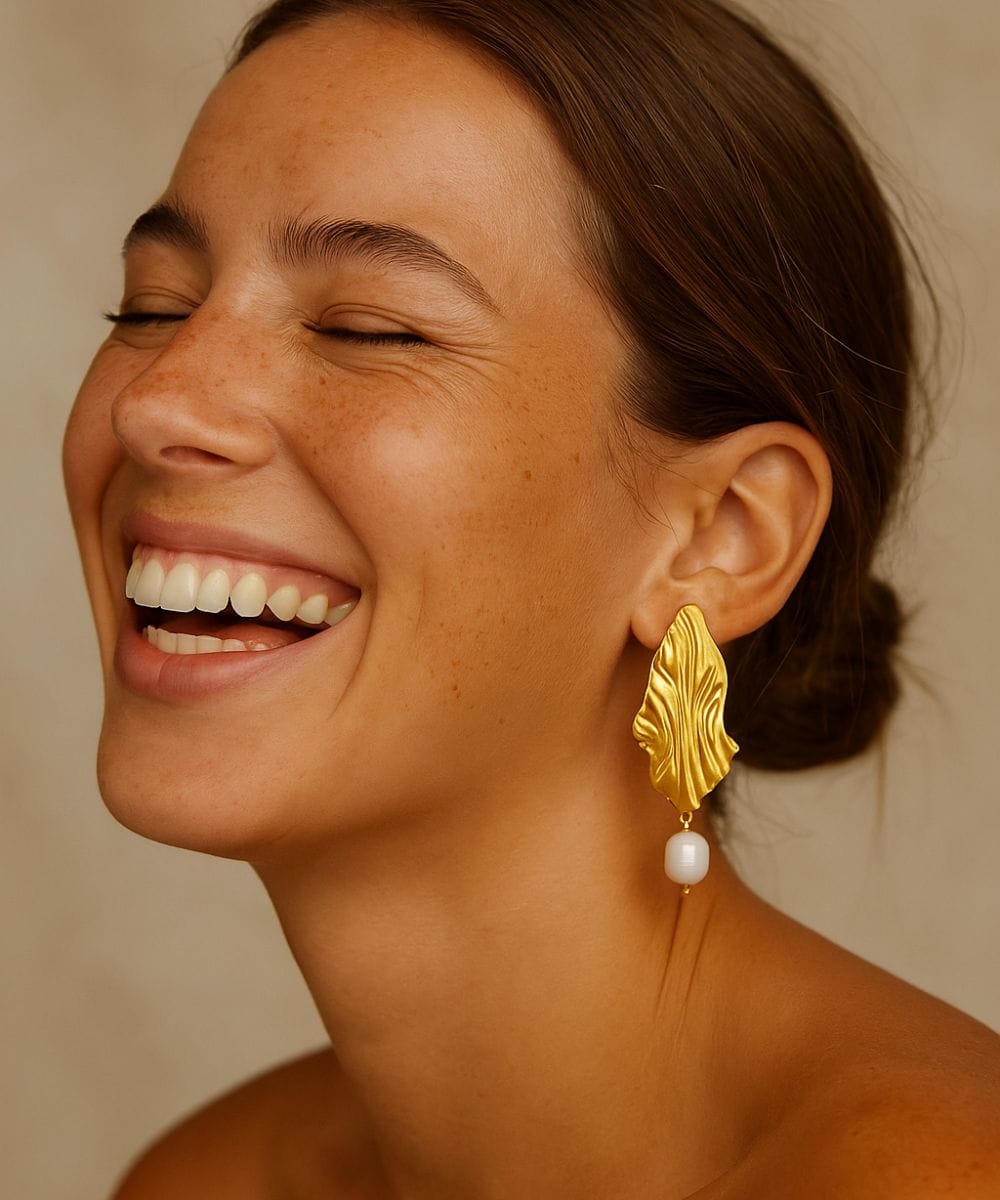 AV Gioielli Orecchini Oro Orecchino Foglia