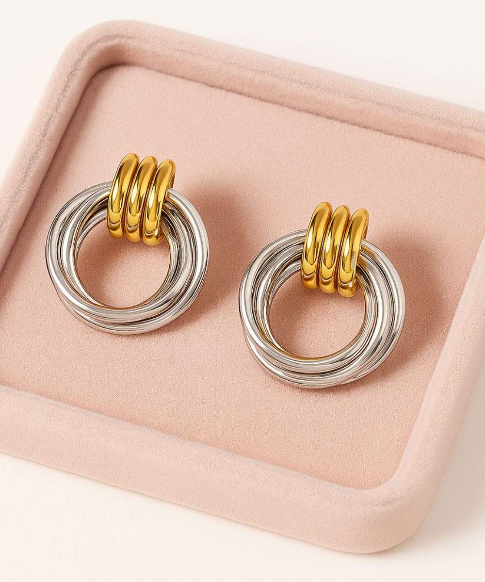 AV Gioielli Orecchino Bicolor Sammy