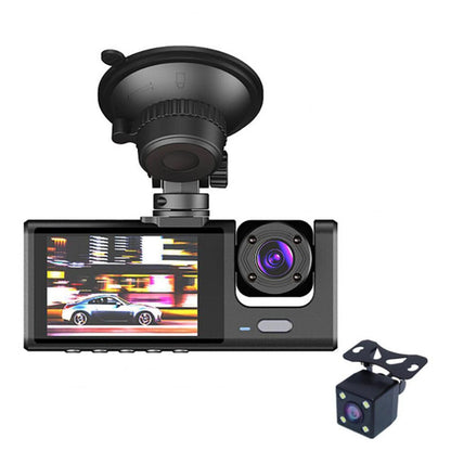 creatidrop 0 Black 1080P Dual Lens Car Dash Cam Recorder G Sensor DVR Front And Rear Camera Video
