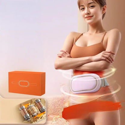 creatidrop Beauty &amp; Personal Care Pink Lazy Fat Heating Slimming Belly Massage Belt