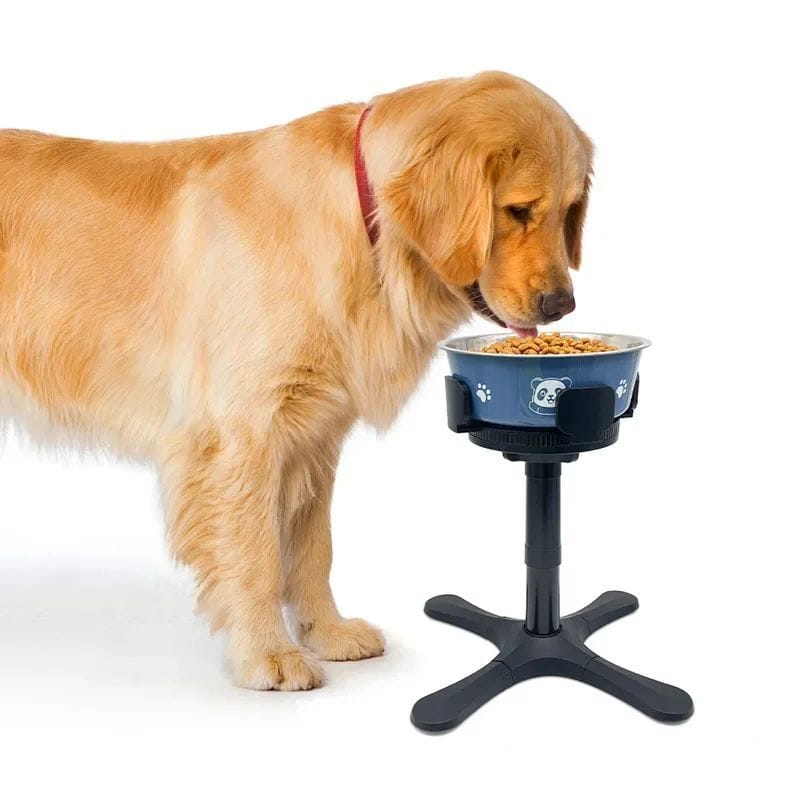 creatidrop Pet Supplies Adjustable Elevated Dog Bowl Stand - Anti-Slip Raised Pet Feeder for Medium &amp; Large Dogs