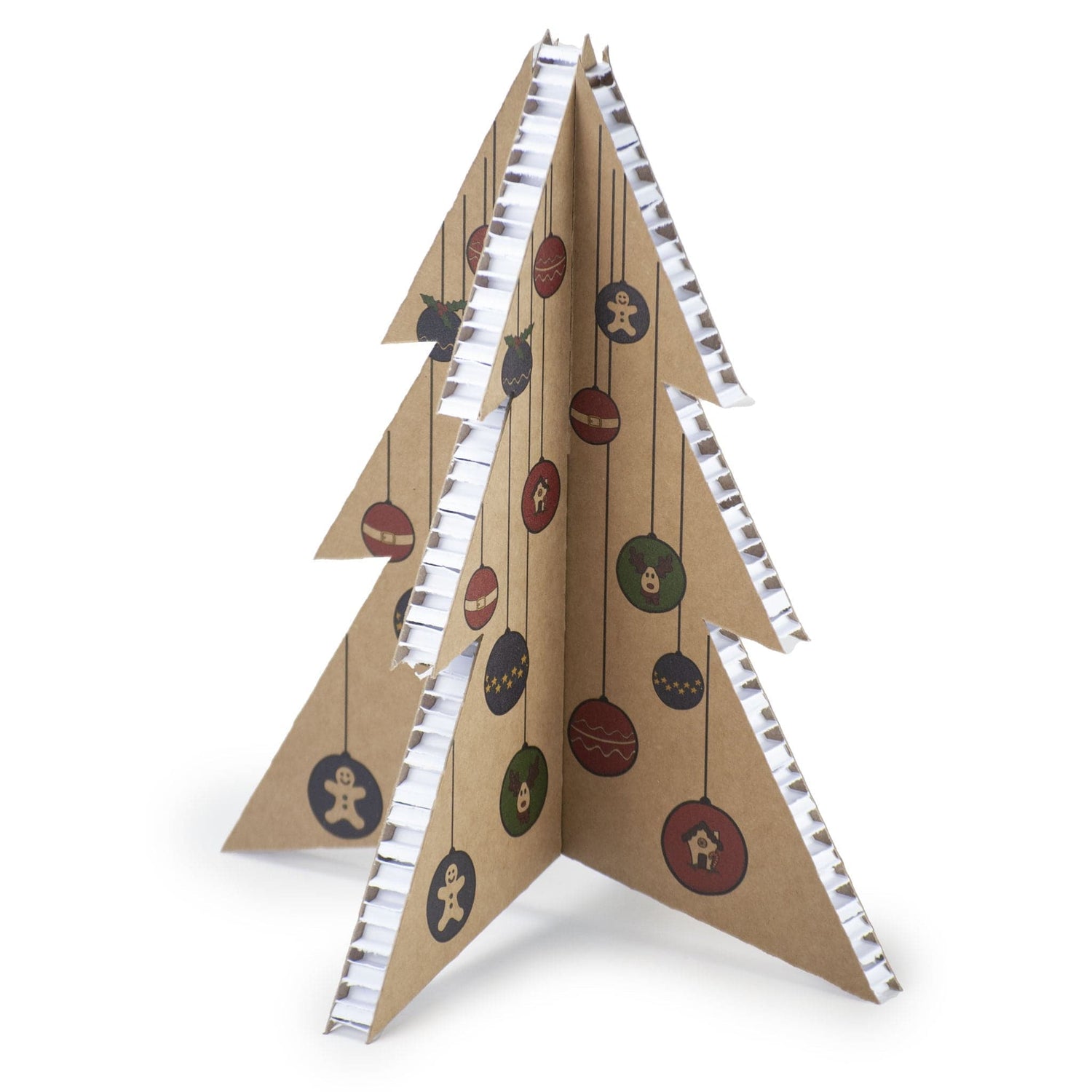 Rippotai Albero di Natale Pop Albero di Natale piccolo di 30 cm in cartone ecologico