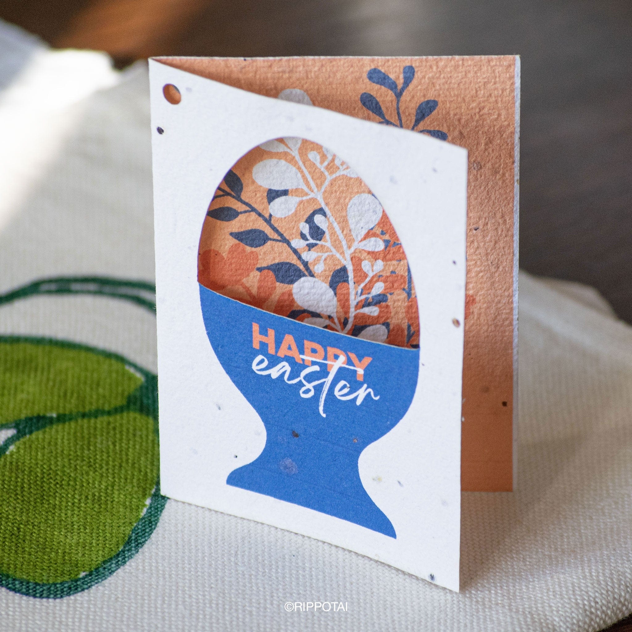 Rippotai Biglietti Auguri Biglietti di Auguri per Pasqua in Carta Piantabile Releaf – Kit da 8