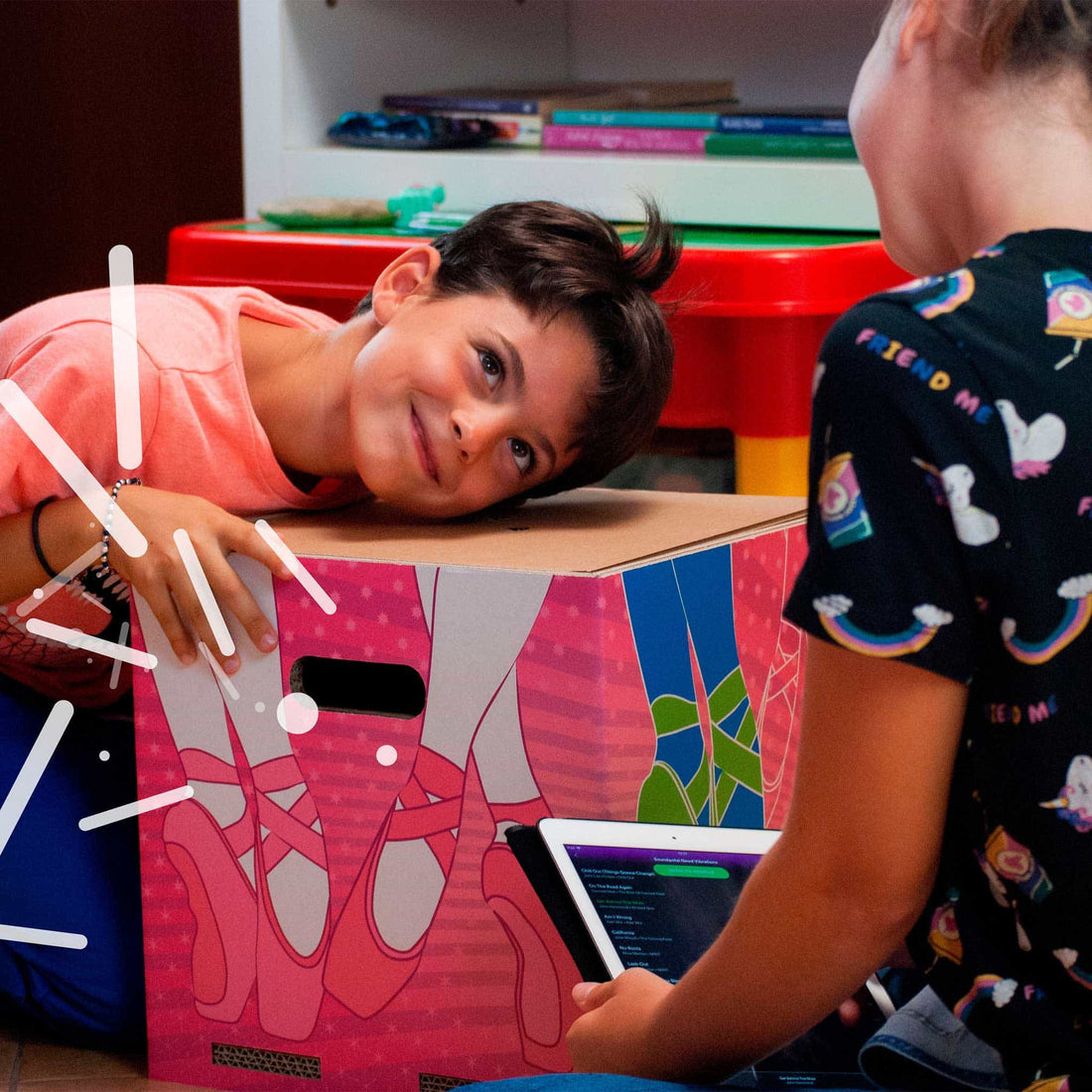 Rippotai Cassa audio per la cameretta Soundpotai – Pouf musicale inclusivo