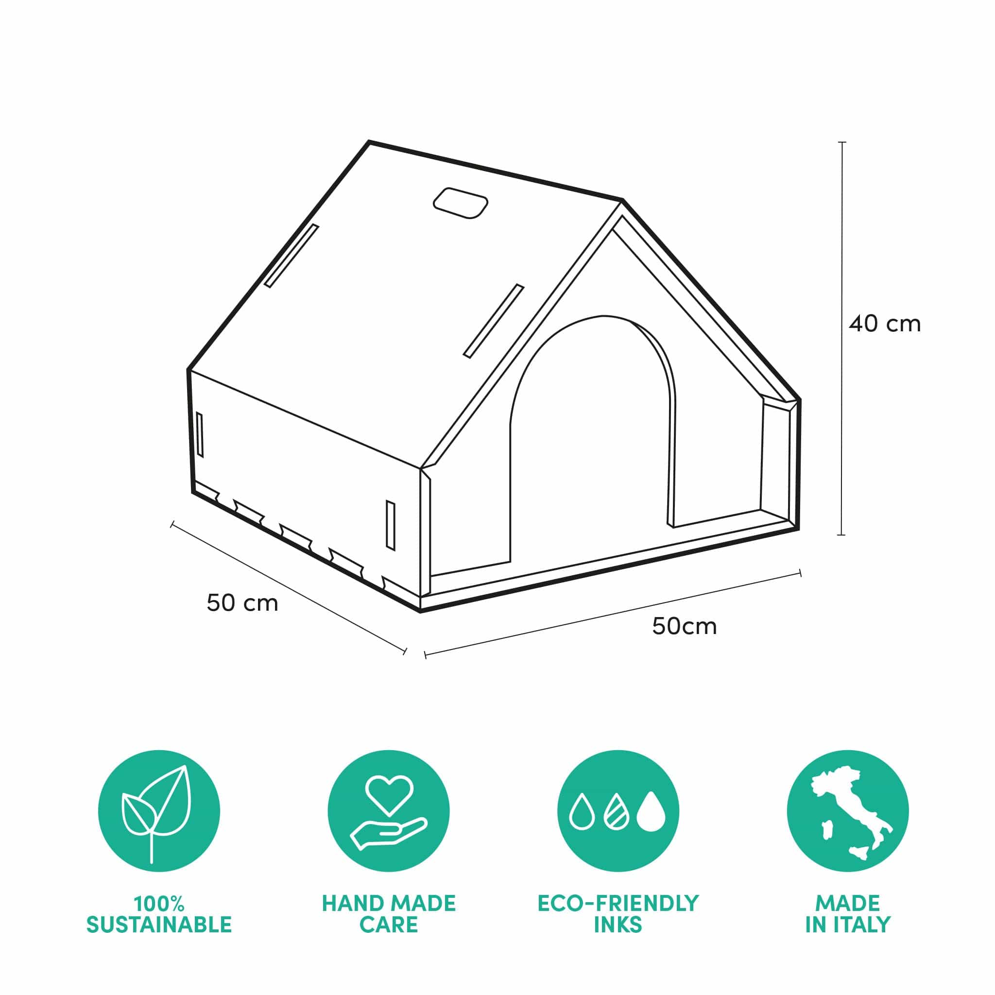 Rippotai Cuccia per cani da interno chiusa Dogpotai