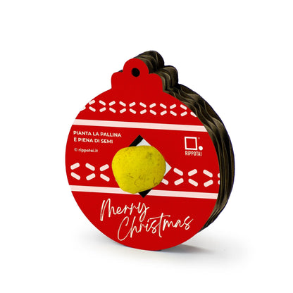 Rippotai Decorazioni natalizie Decorazioni Natalizie Ecologiche “Coltiva il Tuo Natale” – Con Bombe di Semi
