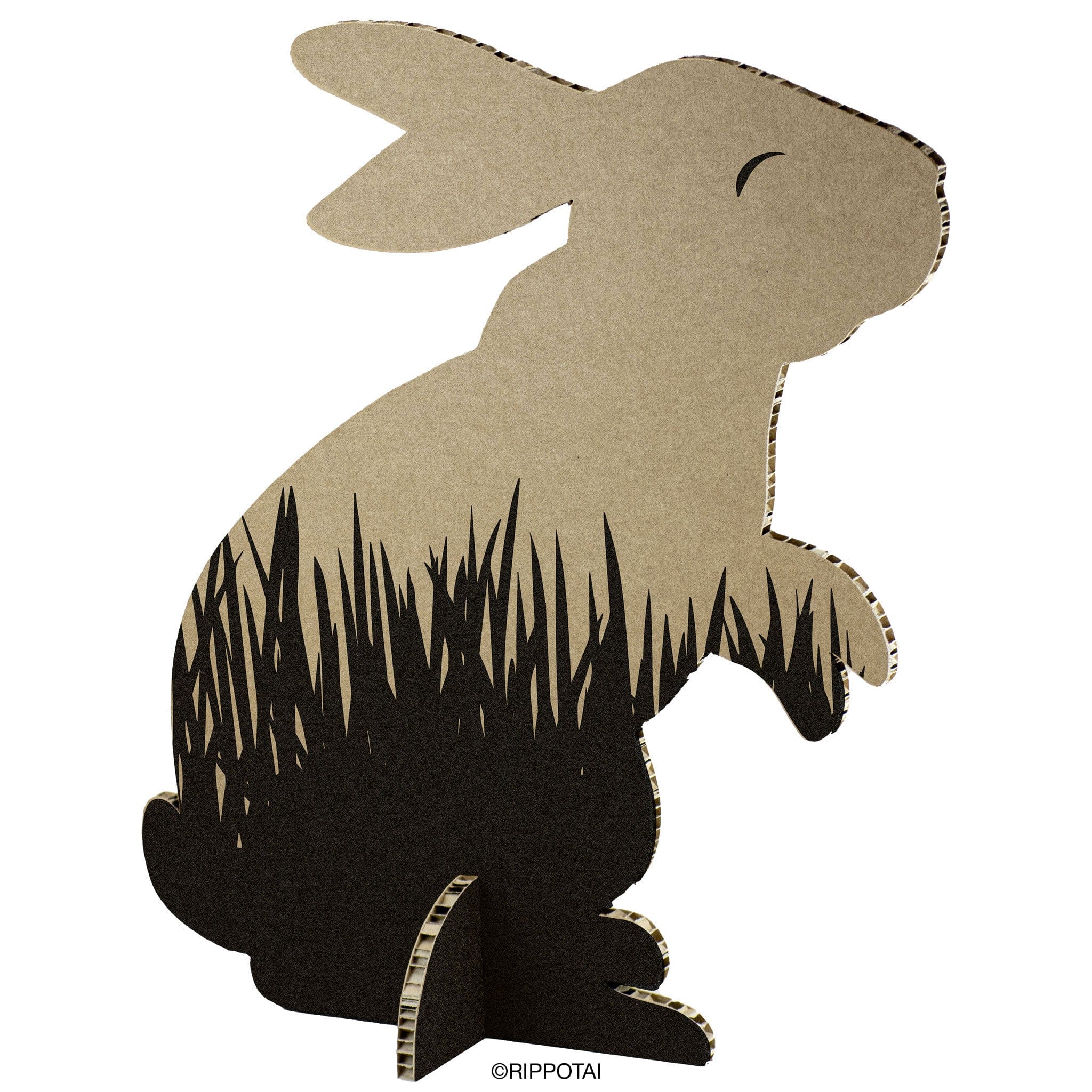 Rippotai Decorazioni vetrina Con stampa di colore nero Coniglietto pasquale in cartone per allestimento vetrine Pasqua