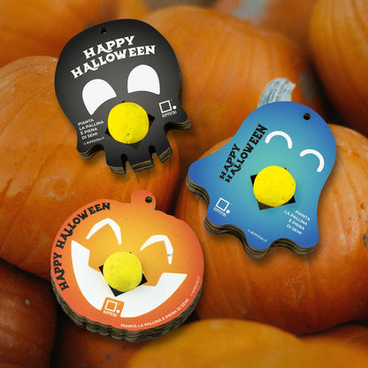 Rippotai Halloween Kit Gadget Halloween con Bombe di Semi - Portachiavi Ecologici e Sostenibili