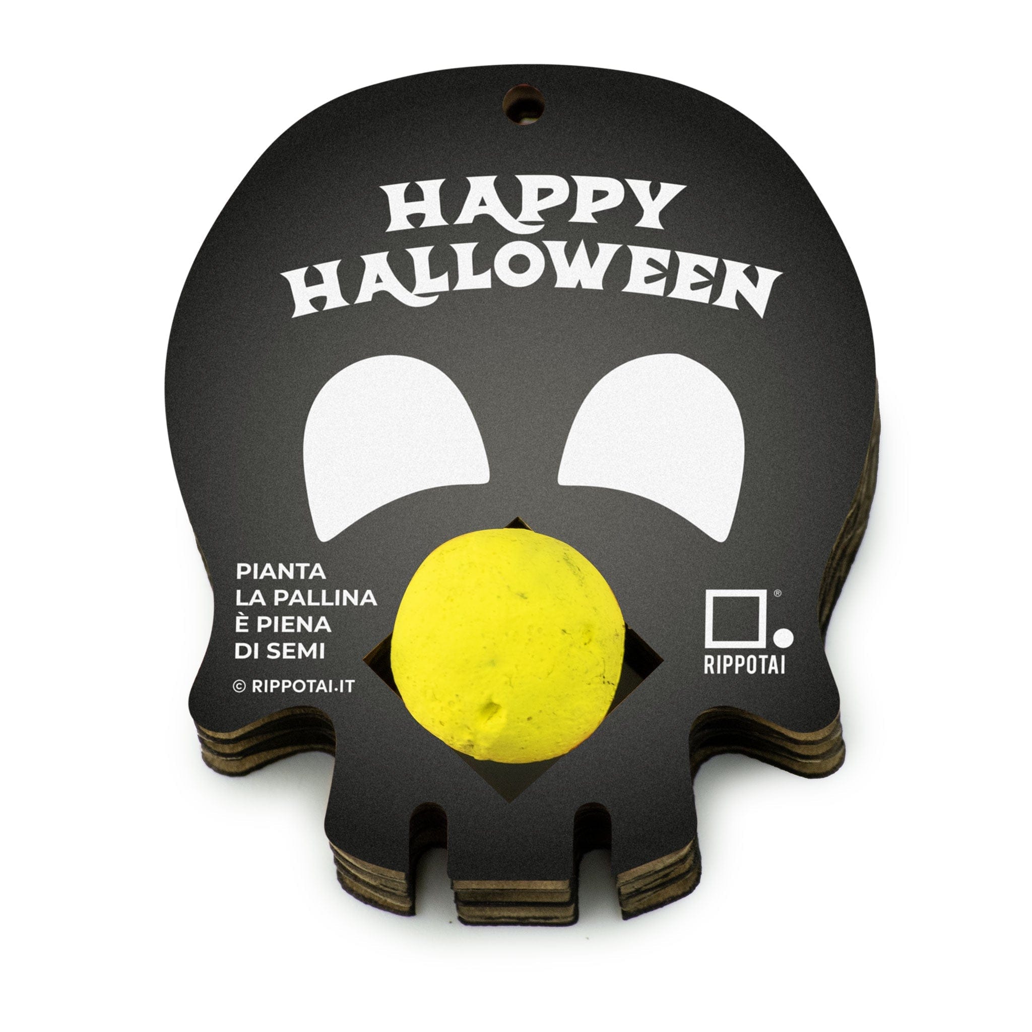 Rippotai Halloween Kit Gadget Halloween con Bombe di Semi - Portachiavi Ecologici e Sostenibili