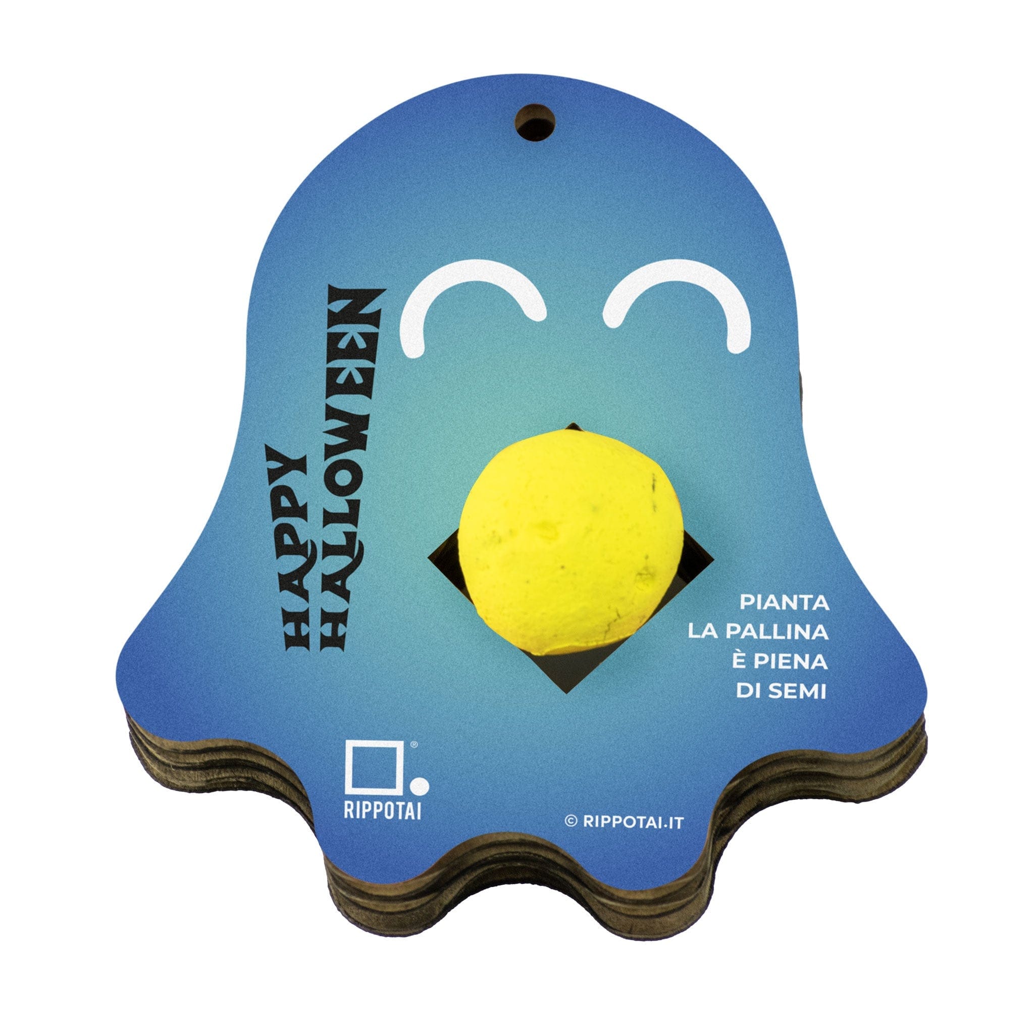 Rippotai Halloween Kit Gadget Halloween con Bombe di Semi - Portachiavi Ecologici e Sostenibili