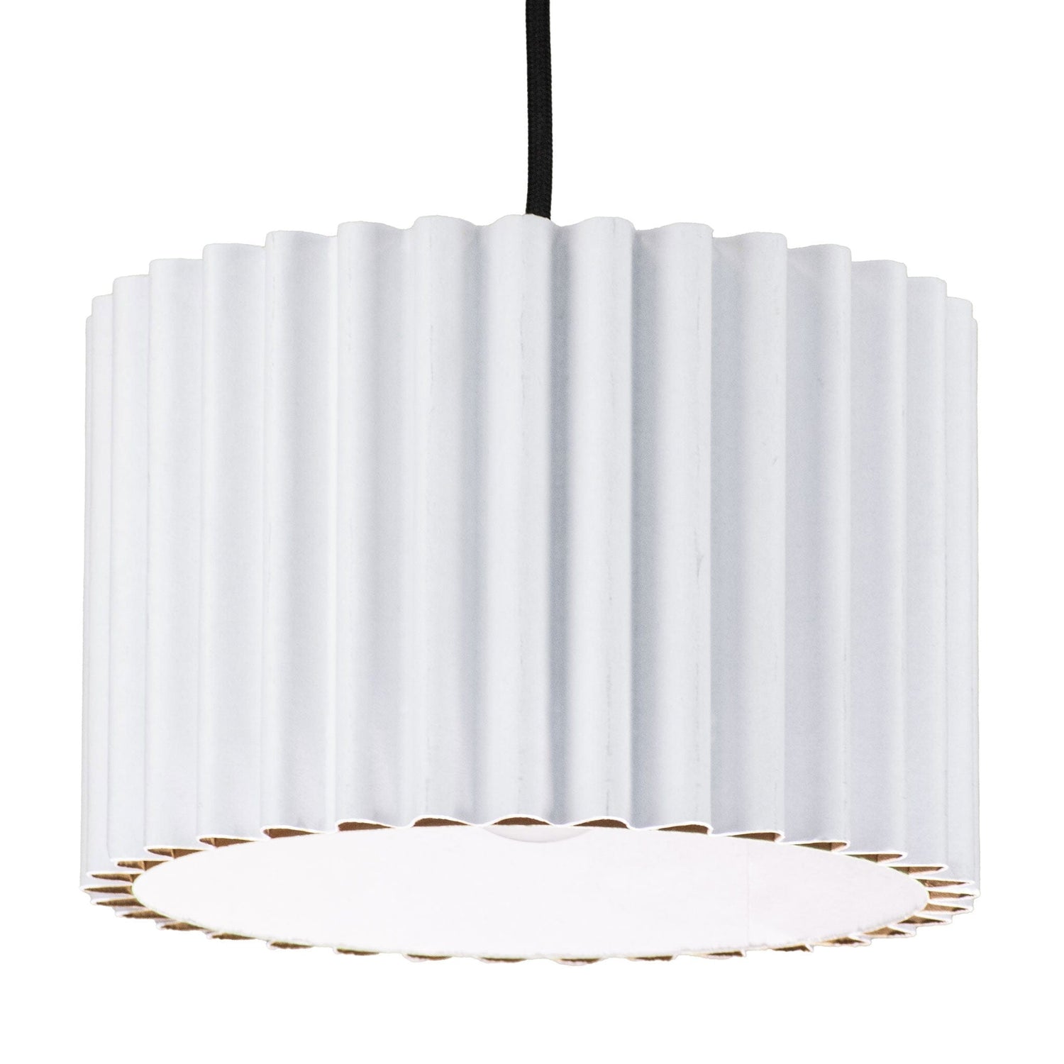 Rippotai Illuminazione Bianco Paralumi per Abat-jour – Design Creativo e Sostenibile -Wavepotai Medium