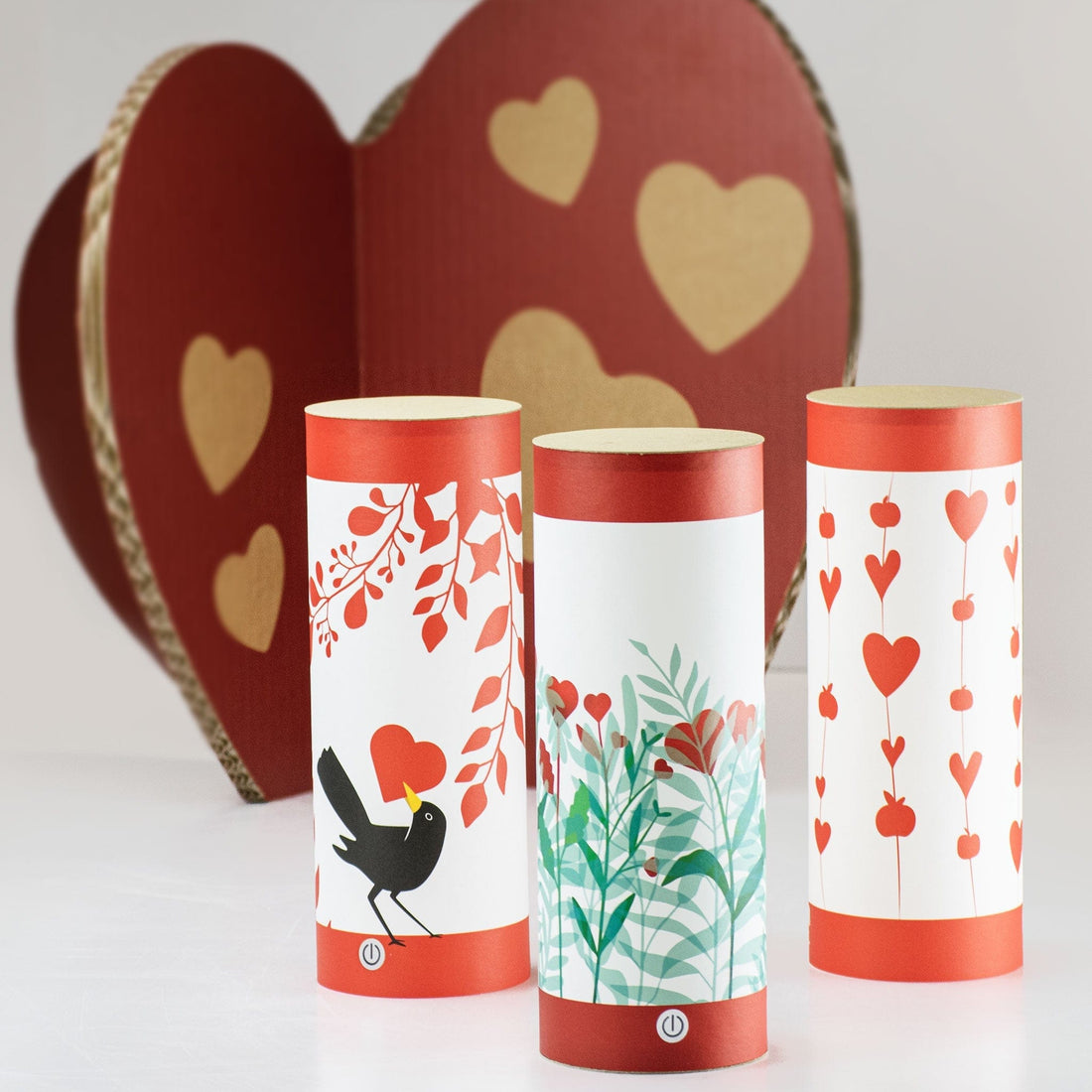 Rippotai Illuminazione Lampada LED ricaricabile ecologica – Idee regalo San Valentino