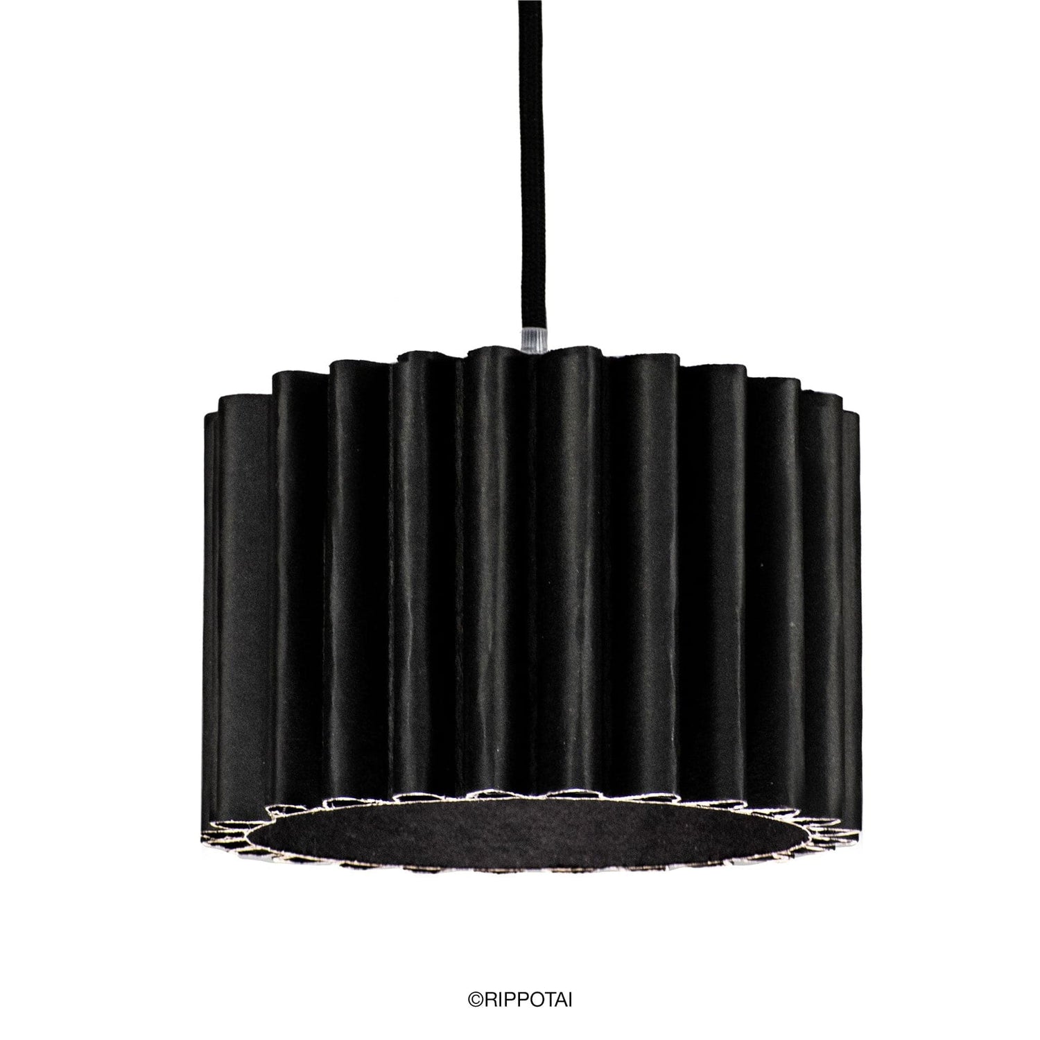 Rippotai Illuminazione Nero Paralumi Particolari per Lampade ecologiche - Wavepotai small