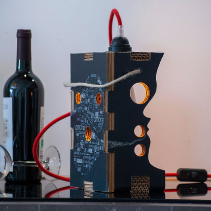 Rippotai Illuminazione Porta Bottiglia Vino Wine Lover – Design Innovativo ed Eco-Friendly