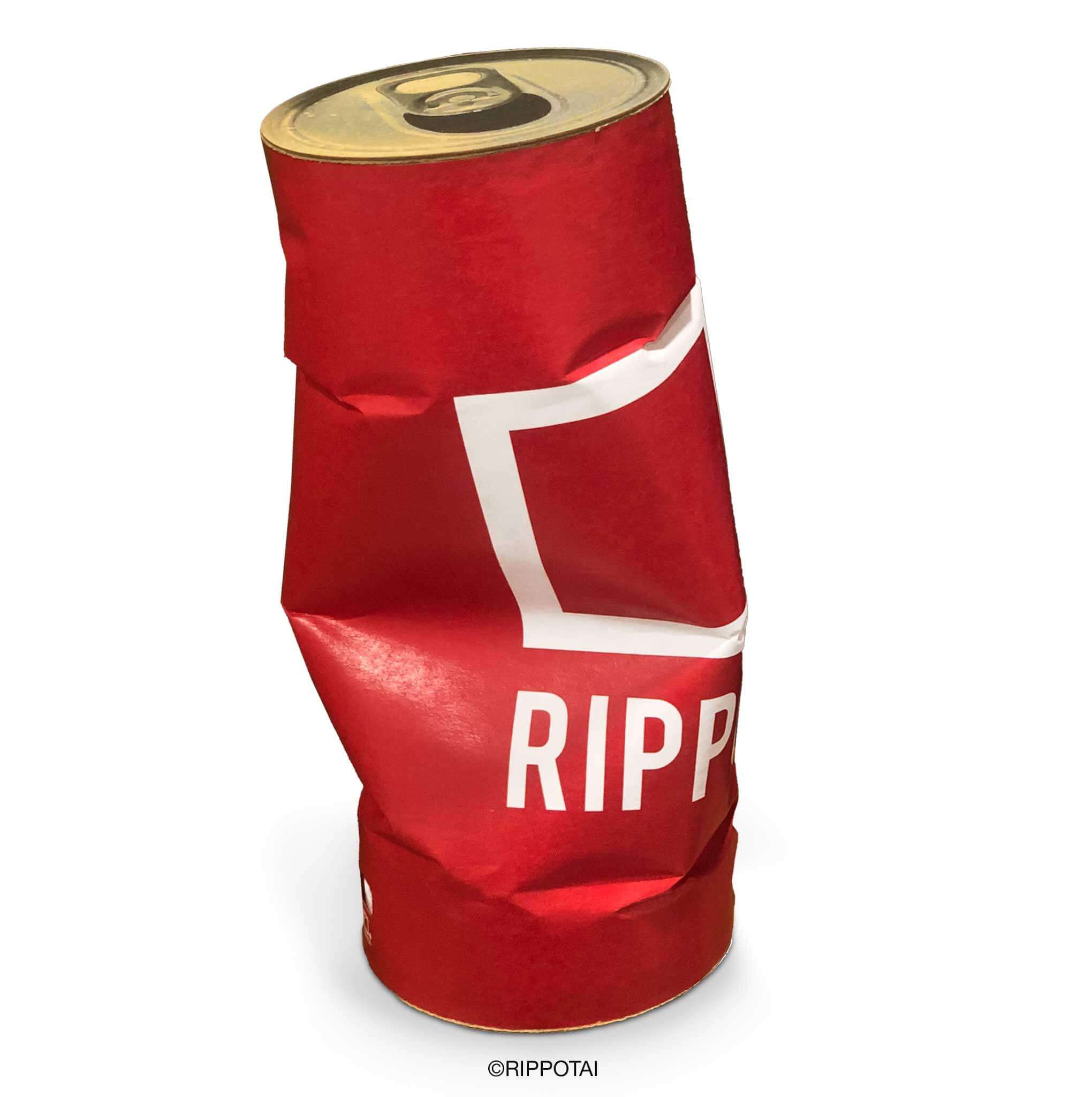 Rippotai Illuminazione Rosso Lampada LED ricaricabile ecologica – Kami Crushed can