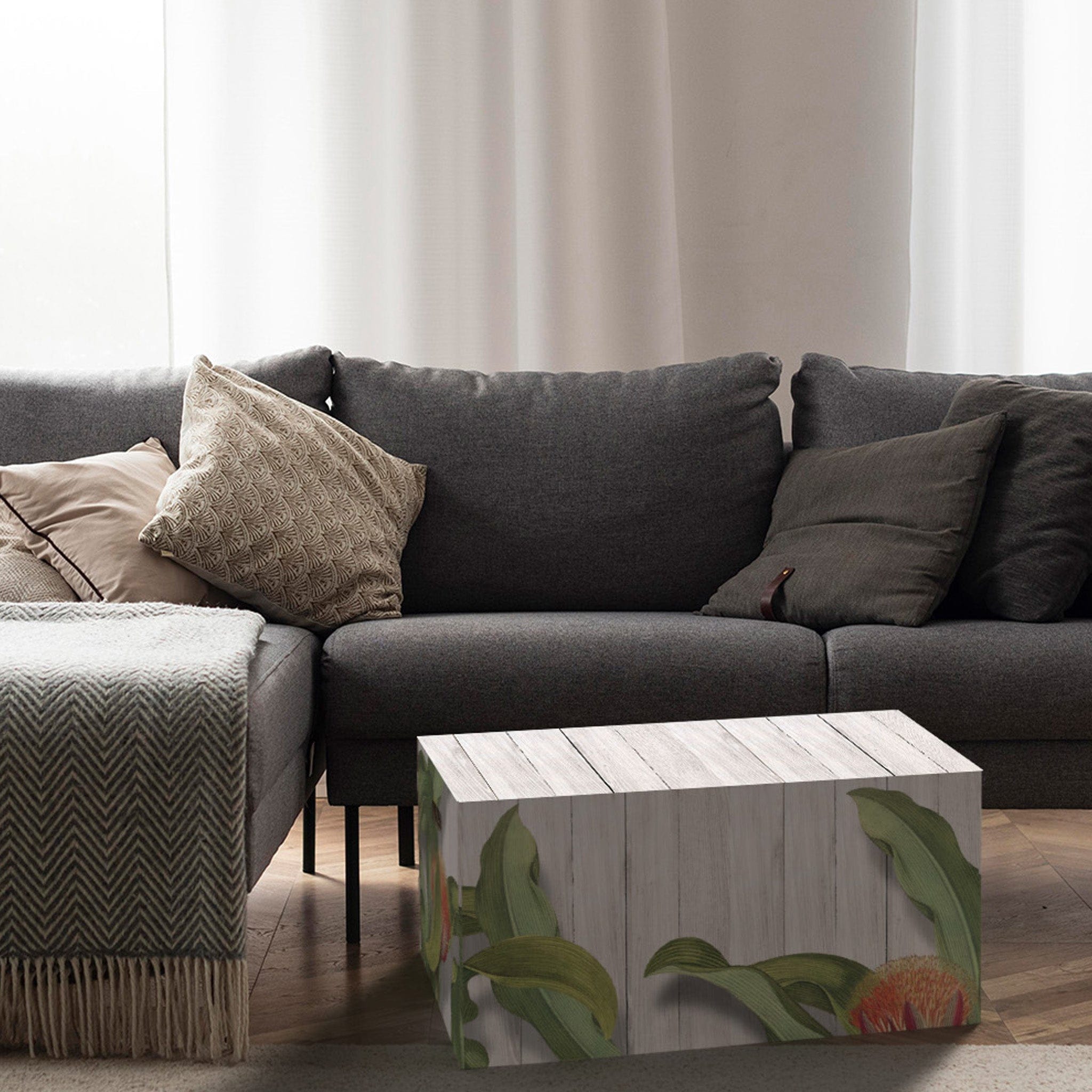 Rippotai Pouf musicale Cassa audio design e pouf grande Soundpotai Capsule Natura Large