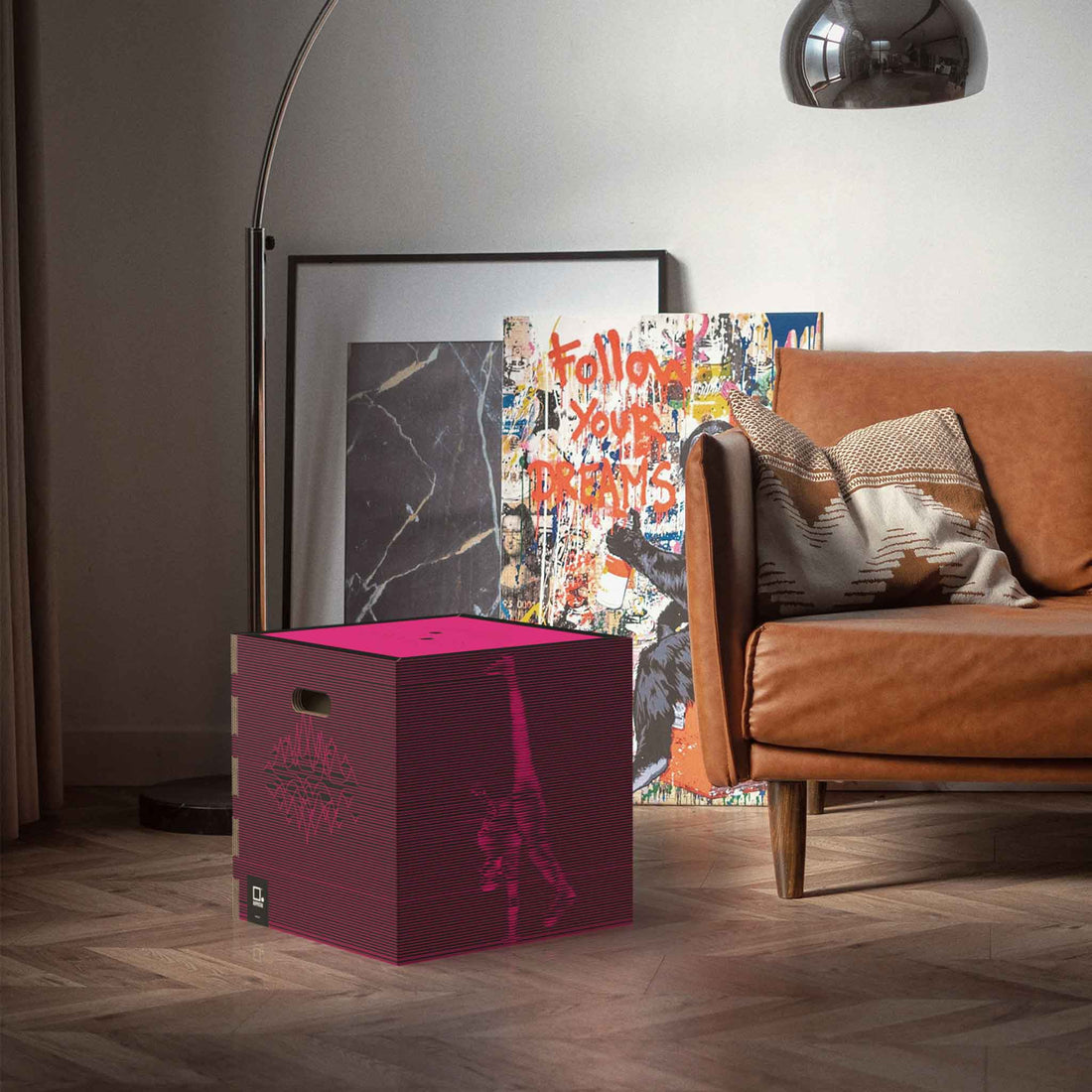 Rippotai Pouf musicale Frequency Casse audio casa Soundpotai – Pouf design sostenibile