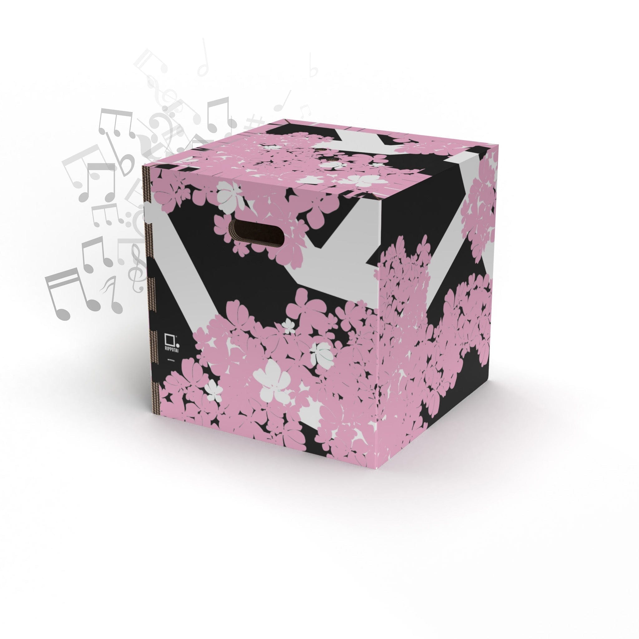 Rippotai Pouf musicale Rosa Casse audio Bluetooth Soundpotai Hello Spring – Pouf di design