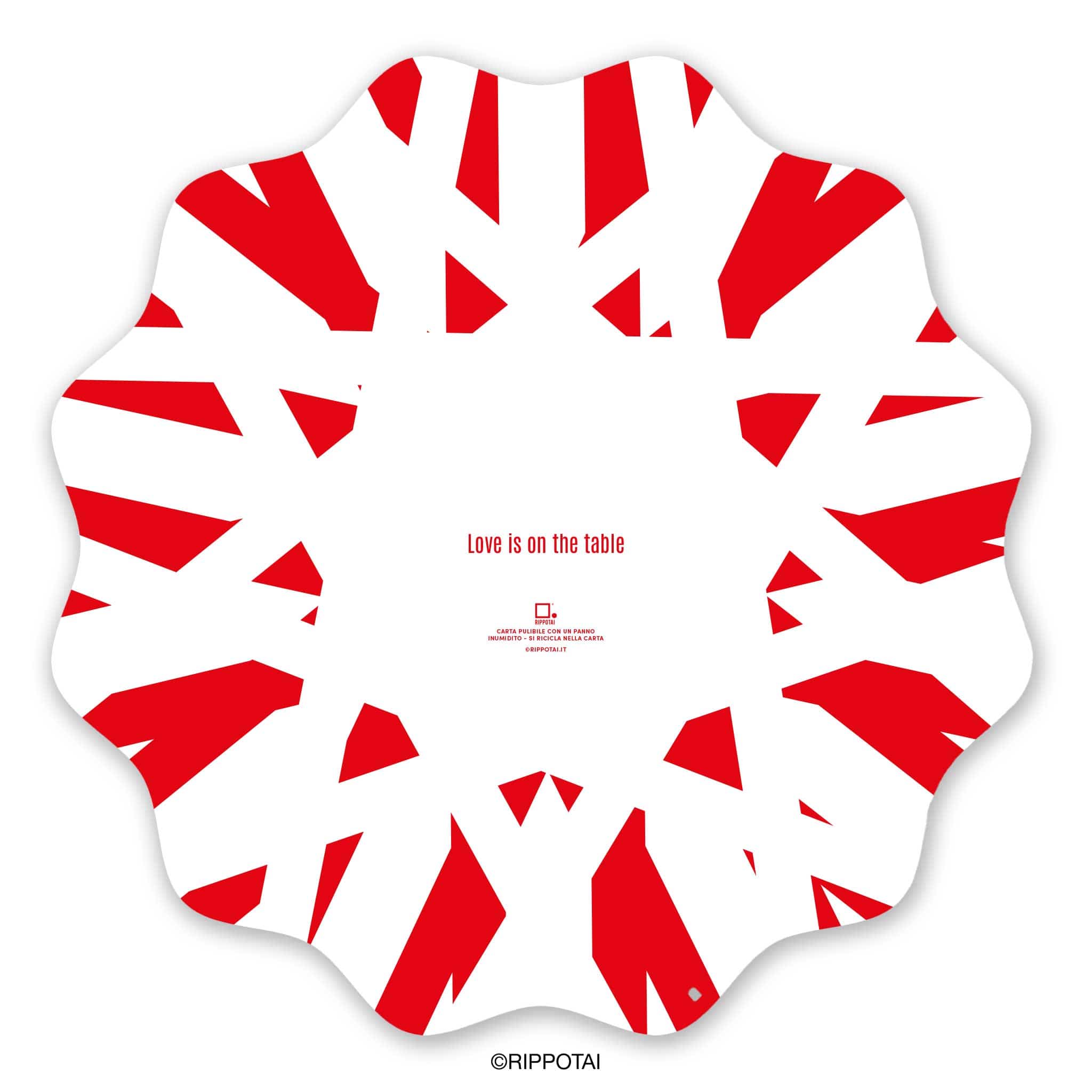 Rippotai Sottopiatti Sottopiatti Natalizi in carta ecologica pulibile – Set da 6 con 3 grafiche assortite