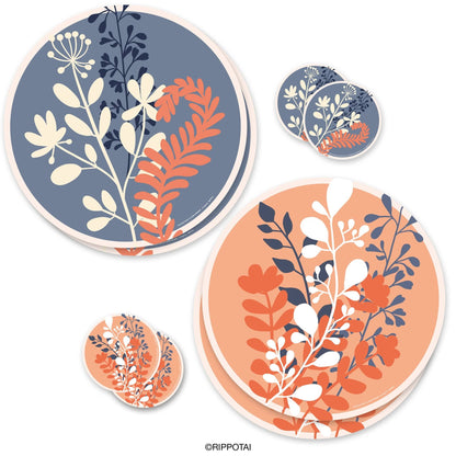 Rippotai Tovagliette Kit da 4 La tavola di Primavera by Rippotai: Sottopiatti e in carta Lavabili e Sostenibili