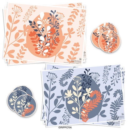 Rippotai Tovagliette Kit da 6 / Pasqua La tavola di Pasqua by Rippotai: tovagliette in carta Lavabili e Sostenibili