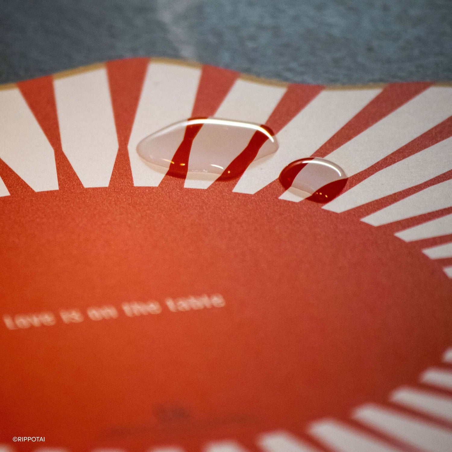 Rippotai Tovagliette Sottopiatti Moderni e Sottobicchieri Coordinati 3pz – Collezione &quot;Love is on the Table&quot;