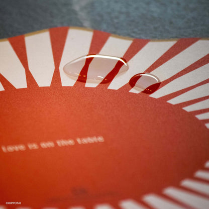 Rippotai Tovagliette Sottopiatti Moderni e Sottobicchieri Coordinati 3pz – Collezione &quot;Love is on the Table&quot;