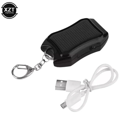 Trendzoy 1000mAh Solar Keychain Power Bank &amp; Flashlight