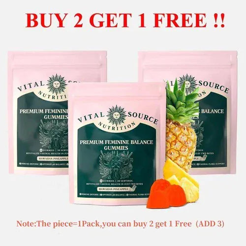 Trendzoy Default Vital Source Feminine Balance Gummies Hawaiian Pineapple Buy 2 Get 1 Free(ADD 3)