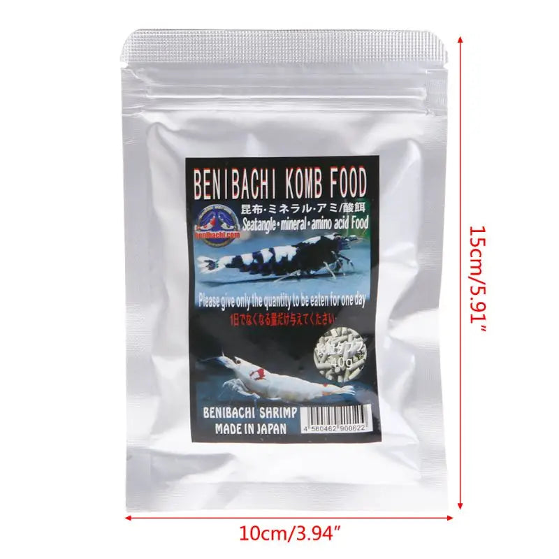 Trendzoy M / WHITE P82C Fish Food Aquarium Fish Forage Crystal Shrimp Feeding Seaweed Natural Nutrition Vitamin Health Growing