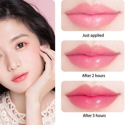 Trendzoy Moisturizing Bright Crystal Jelly Lipstick Temperature Change Color Lip Gentle Fashionable Korean Makeup Products Beauty