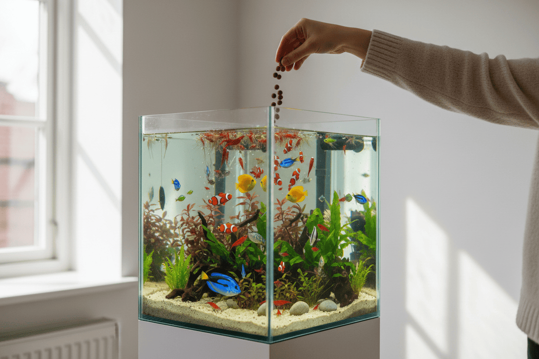 Trendzoy Pet Supplies M / WHITE Premium Fish Food for Aquarium - Crystal Shrimp &amp; Bottom Feeders 40g