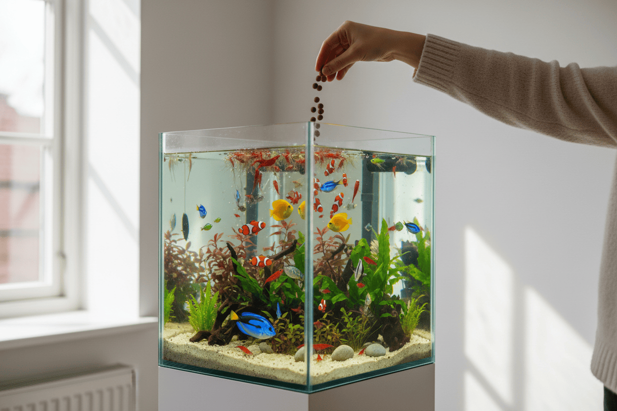 Trendzoy Pet Supplies M / WHITE Premium Fish Food for Aquarium - Crystal Shrimp &amp; Bottom Feeders 40g